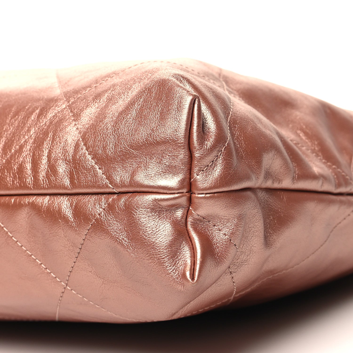 Chanel Metallic Calfskin Quilted Chanel 22 Copper 12 of 12