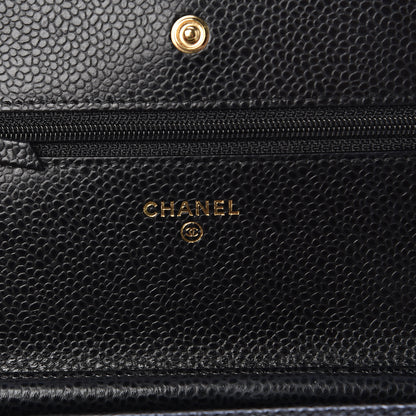 Chanel Caviar Quilted Wallet On Chain WOC Black 6 of 11