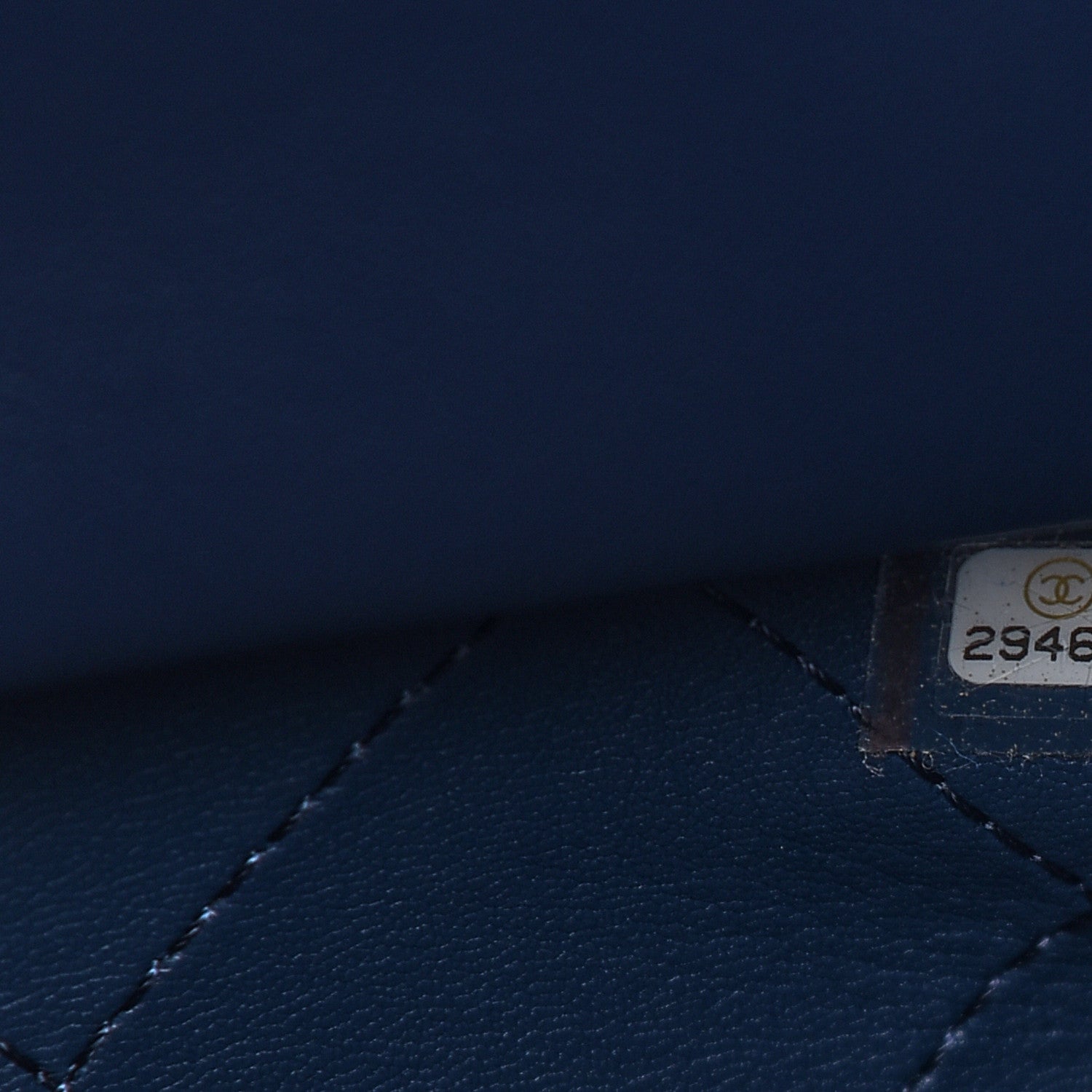 Chanel Calfskin Stitched Large Shopping Tote Blue 7 of 9