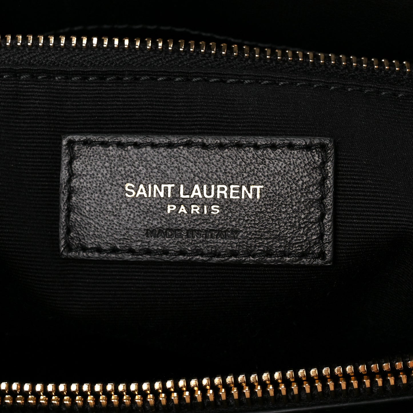 Calfskin Y Quilted Monogram Large Loulou Chain Satchel Black