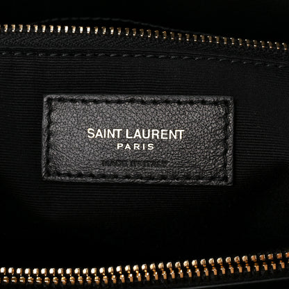 Saint Laurent Calfskin Y Quilted Monogram Large Loulou Chain Satchel Black 9 of 12