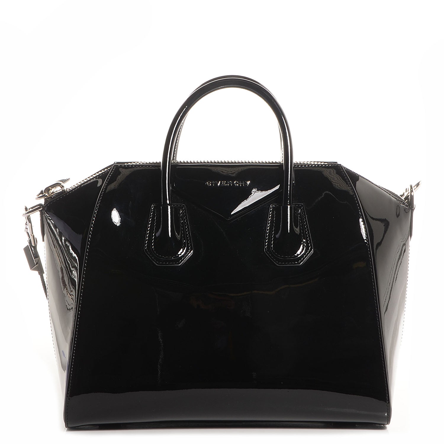Givenchy Patent Calfskin Medium Antigona Black 1 of 11