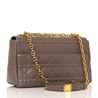 Christian Dior Lambskin Cannage Medium Caro Bag Warm Taupe 3 of 13