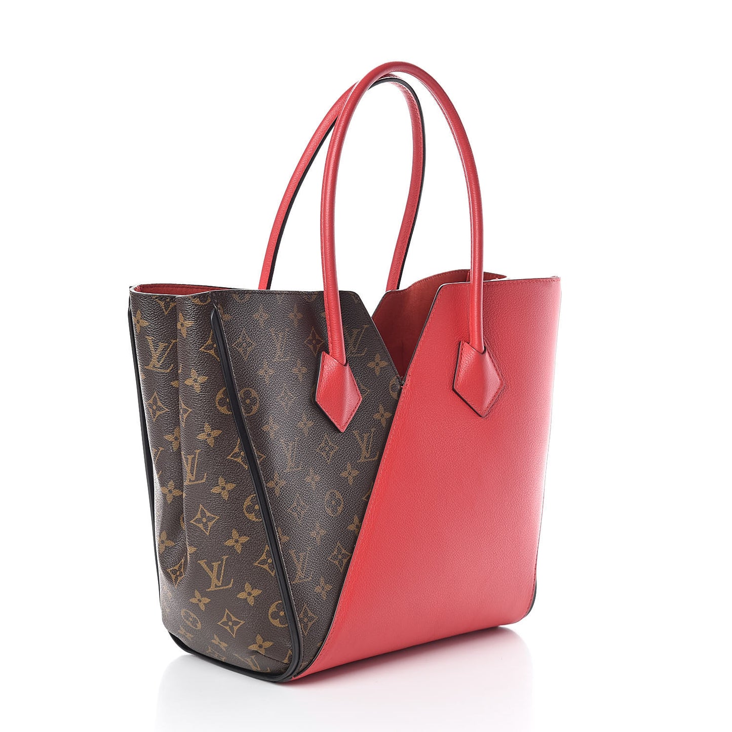 Calfskin Monogram Kimono Tote Cherry