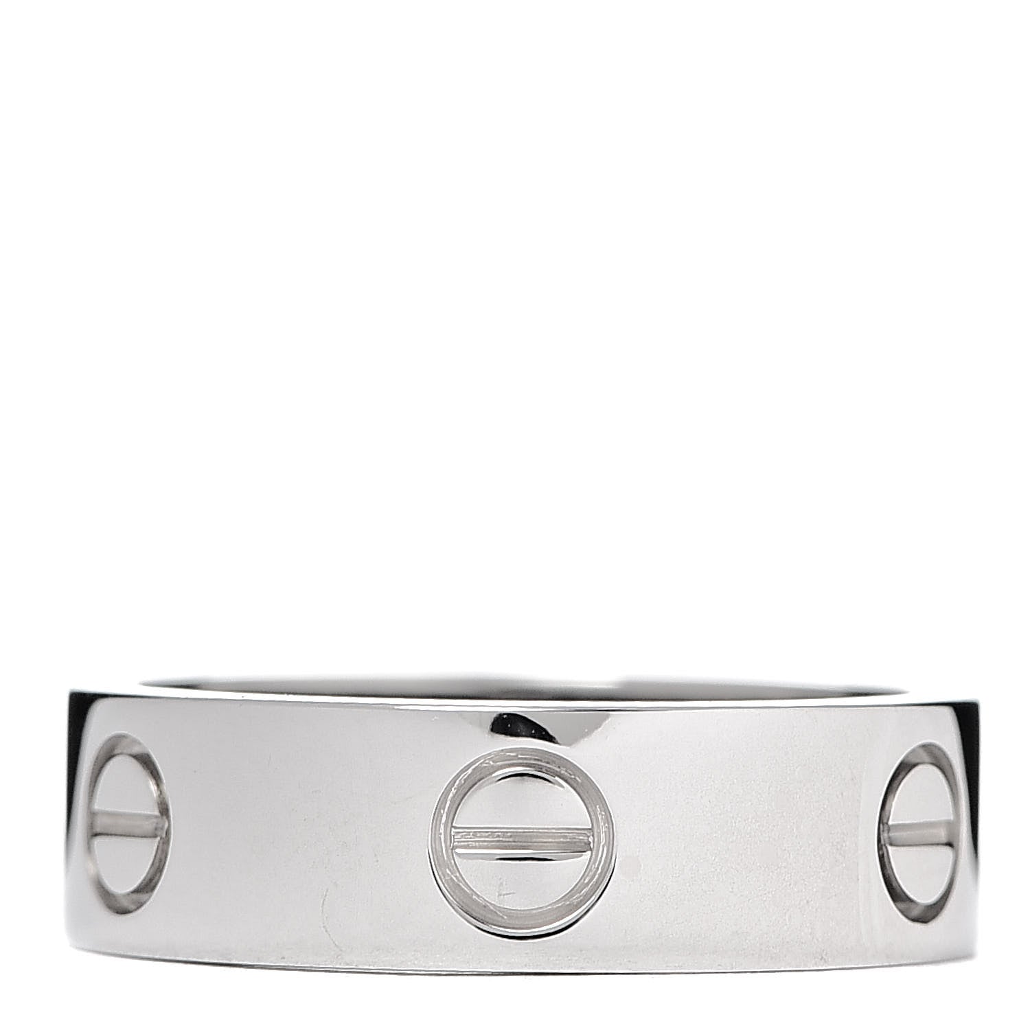 Cartier 18K White Gold 5.5mm LOVE Ring 57 8 1 of 4