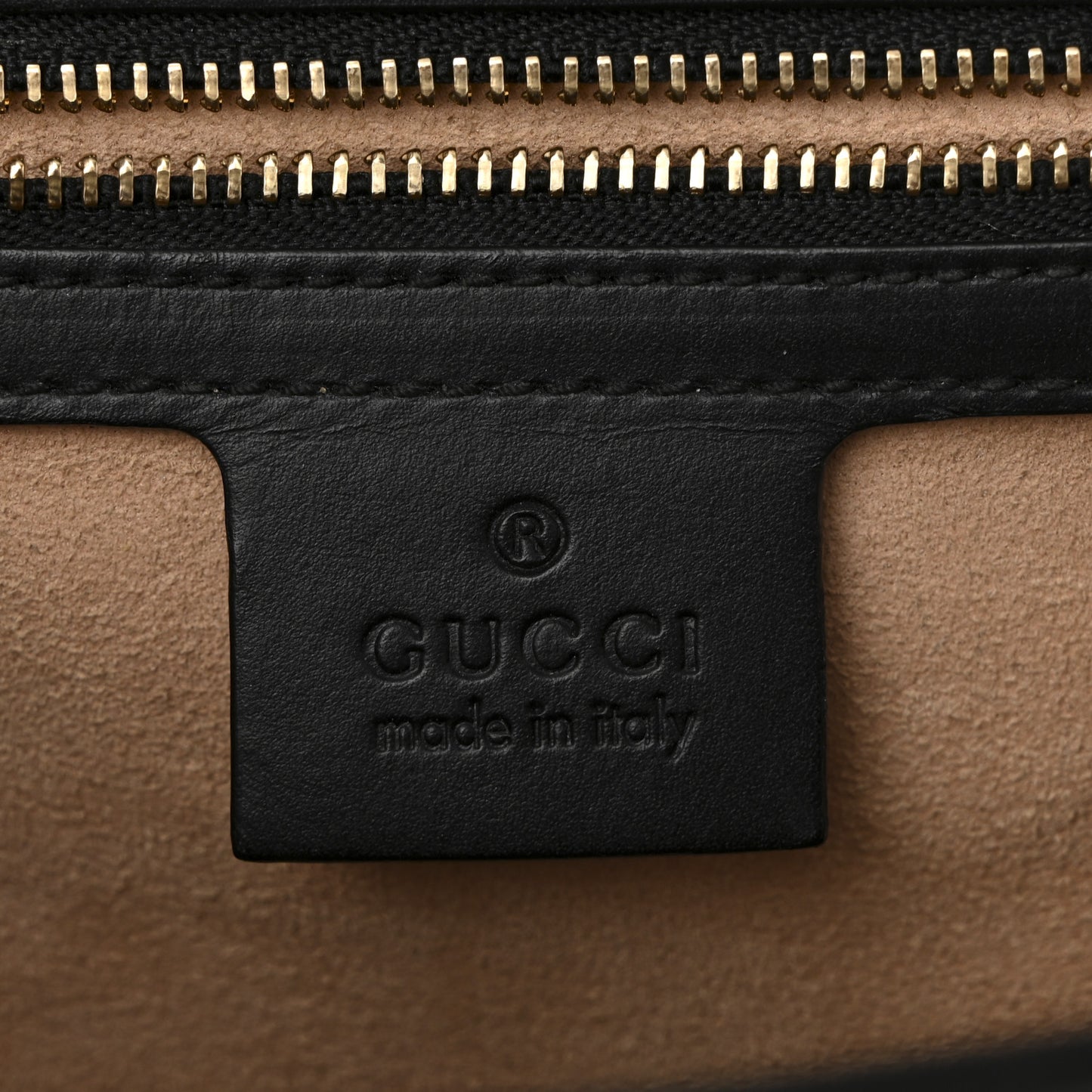 Guccissima Medium Padlock Shoulder Bag Black