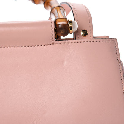 Gucci Nappa Bamboo Small Nymphaea Top Handle Bag Perfect Pink 9 of 19