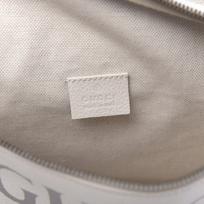 Gucci Grained Calfskin Logo Belt Bag White 6 of 12