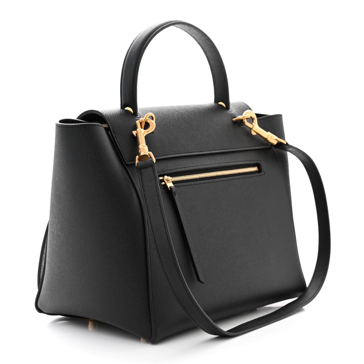 Grained Calfskin Mini Belt Bag Black