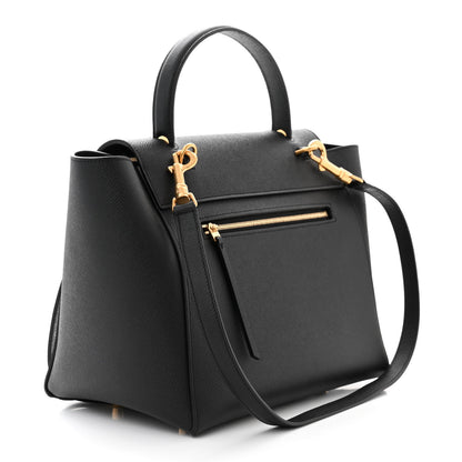 Celine Grained Calfskin Mini Belt Bag Black 3 of 11