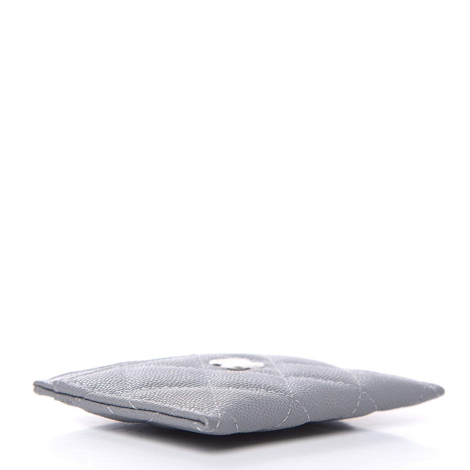 Chanel Caviar Quilted Card Holder Grey 4 of 9