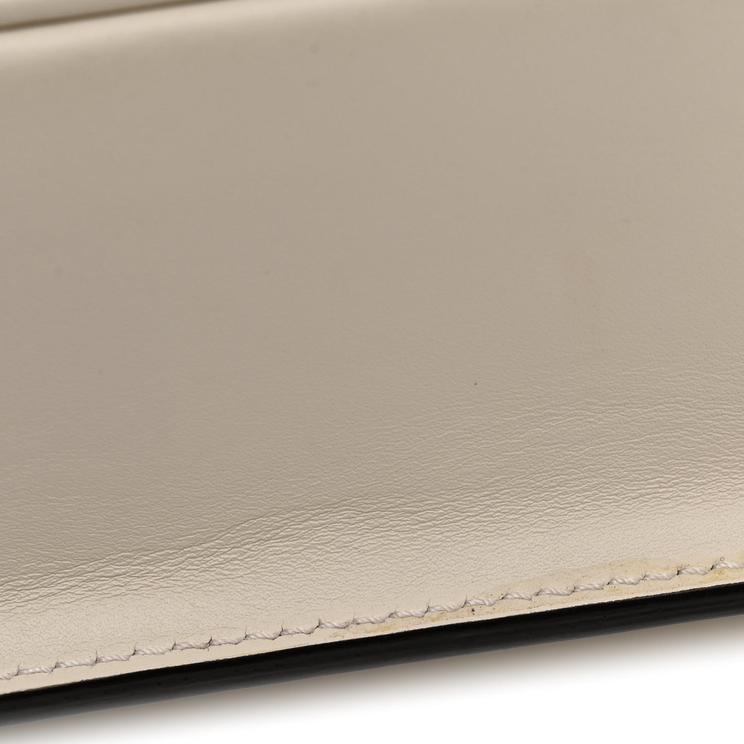 Calfskin Quilted Mini Deco Shoulder Bag Mystic White