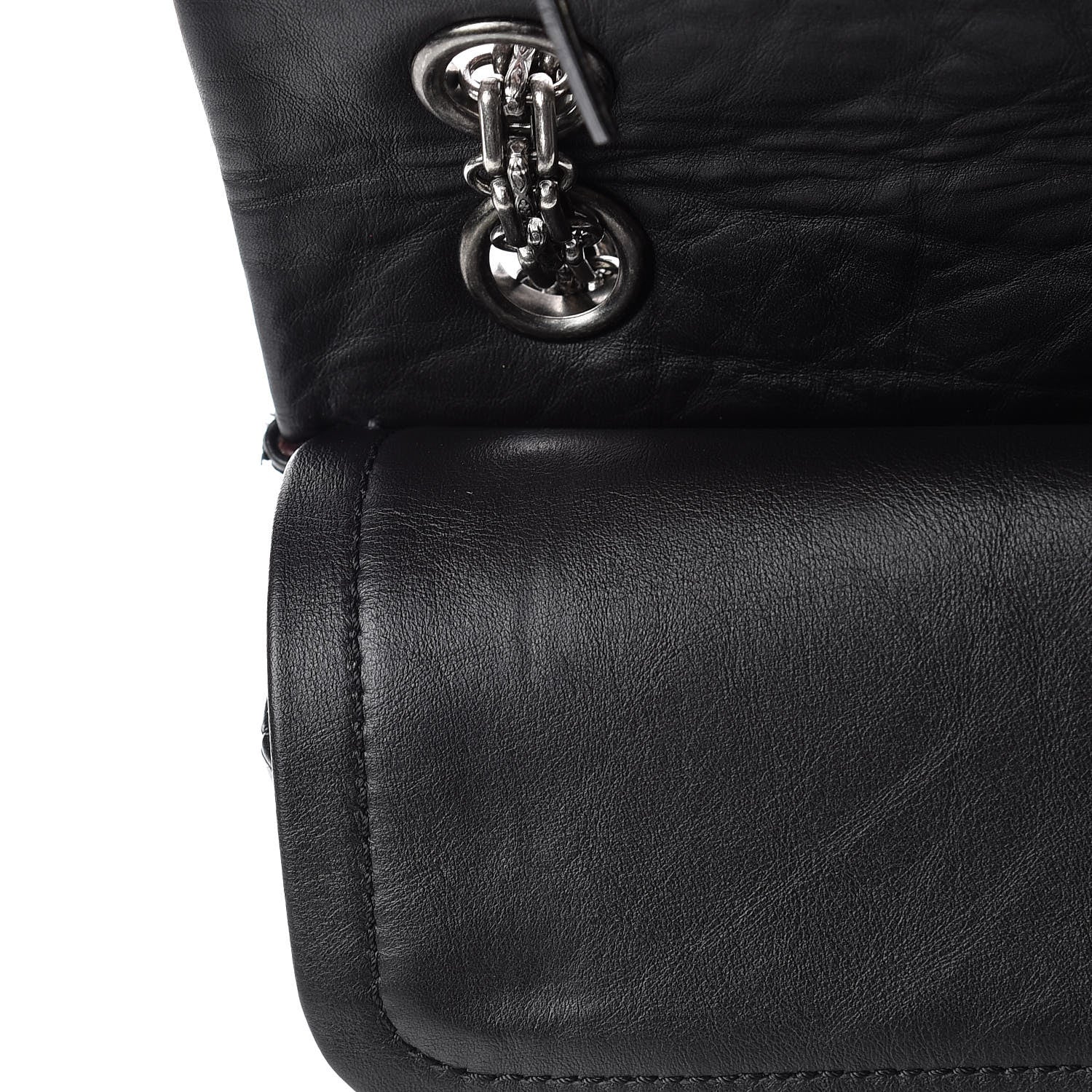 Chanel Aged Calfskin Quilted 2.55 Reissue 225 Flap Black 12 of 13