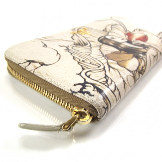 Prada X JAMES JEAN Cervo Lux Fairy Print Zip Around Wallet 5 of 10