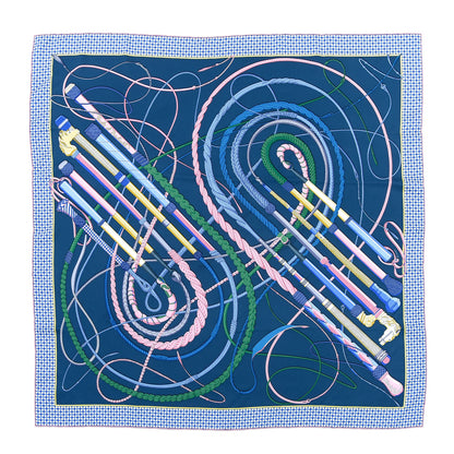 Hermes Silk Fouets et Badines Scarf 90 1 of 6