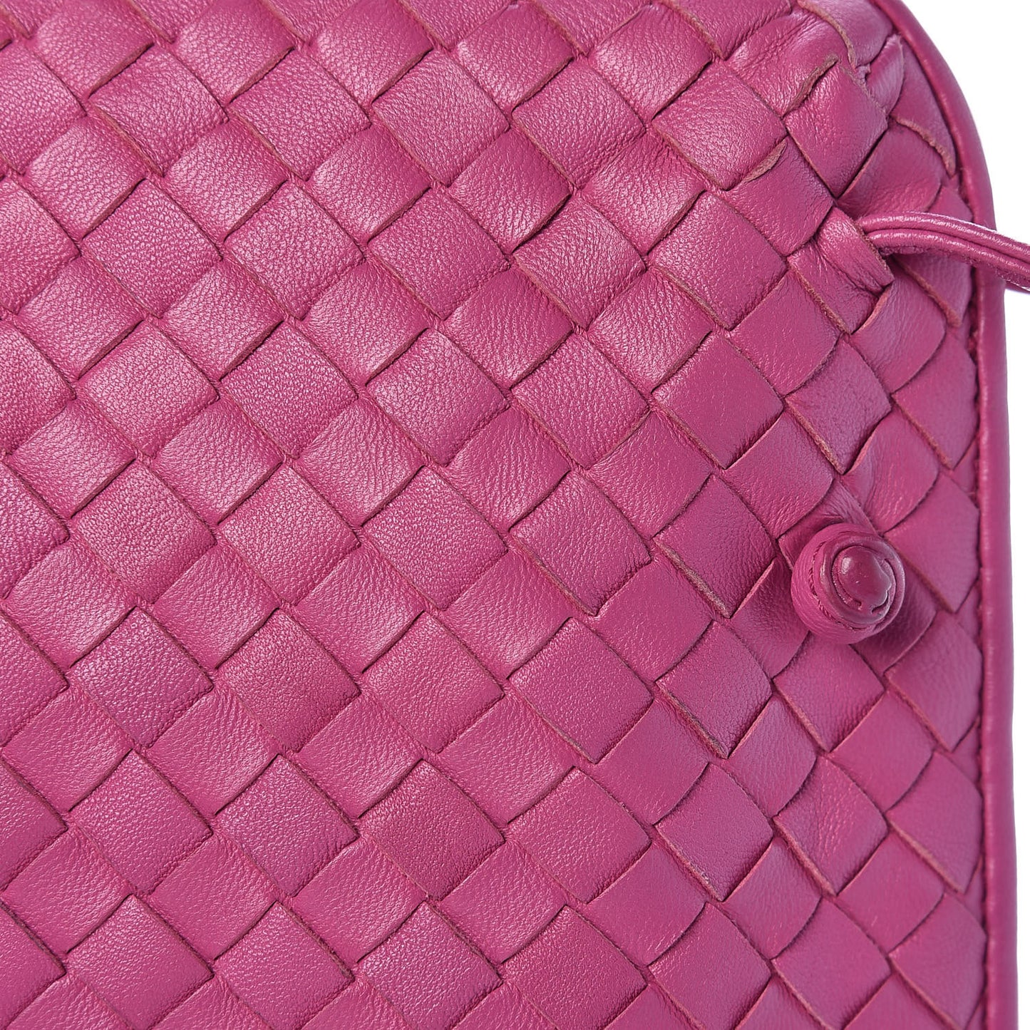 Nappa Intrecciato Pillow Crossbody Messenger Peony