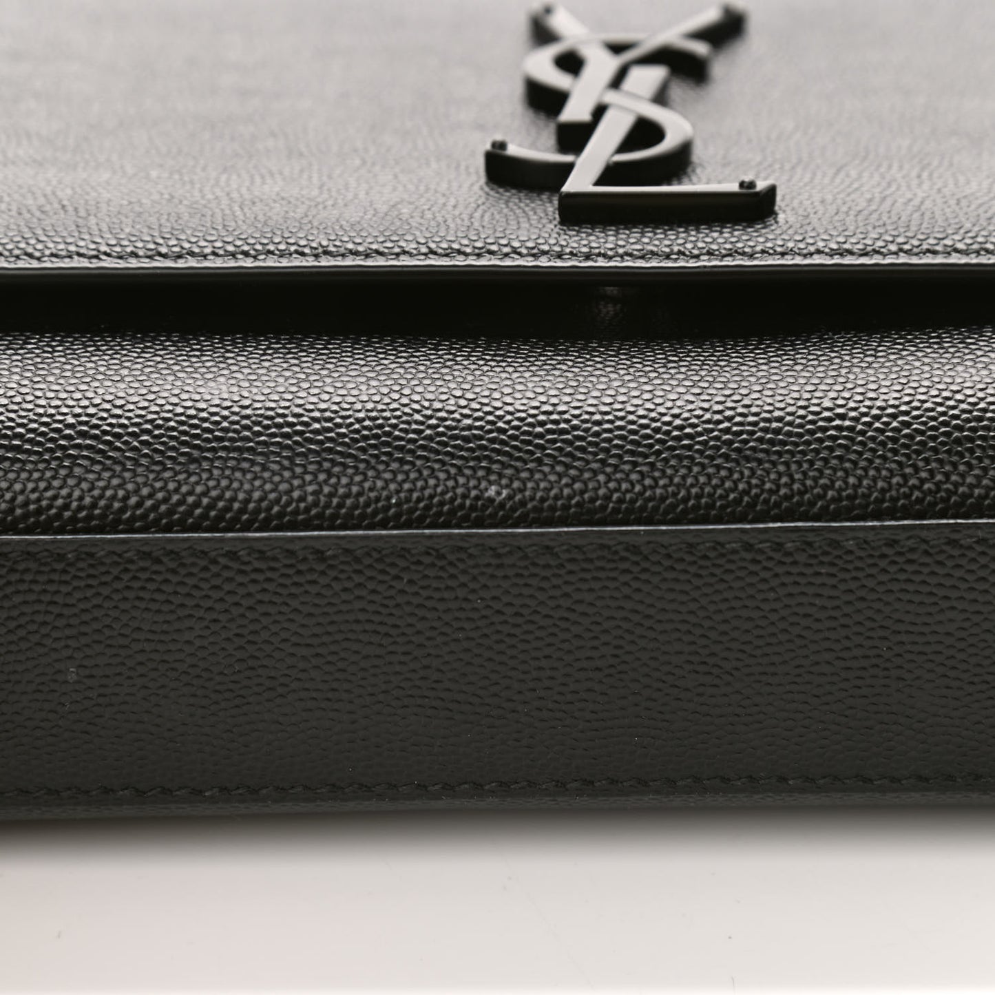 Grain De Poudre Medium Classic Monogram Kate Satchel Black