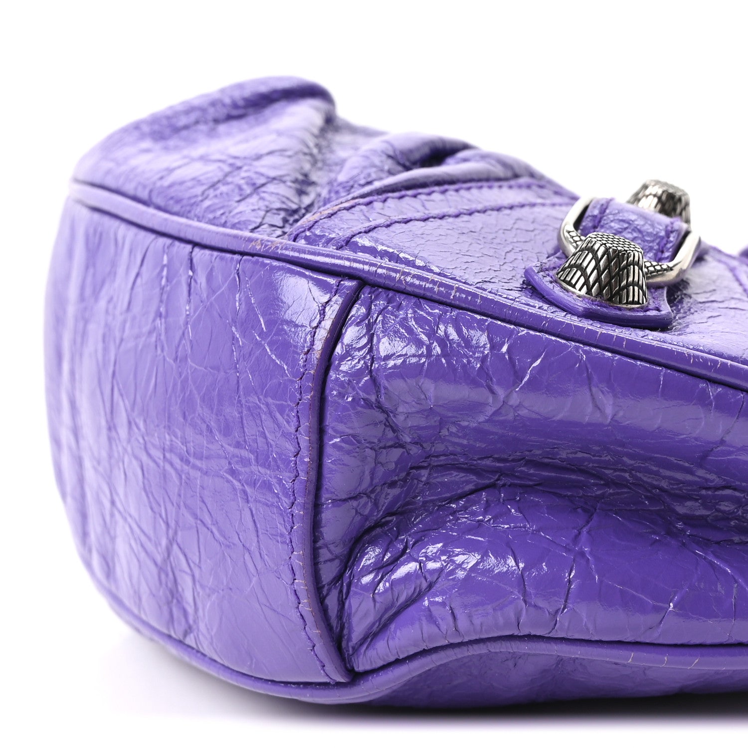 Balenciaga Agneau Arena Le Cagole Shoulder Bag XS Purple 11 of 11