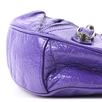 Balenciaga Agneau Arena Le Cagole Shoulder Bag XS Purple 11 of 11