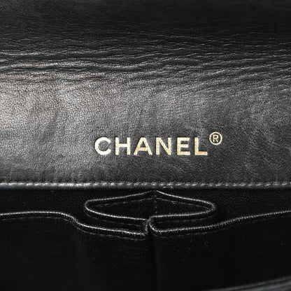 Chanel Lambskin East West Chocolate Bar Flap Black 6 of 13