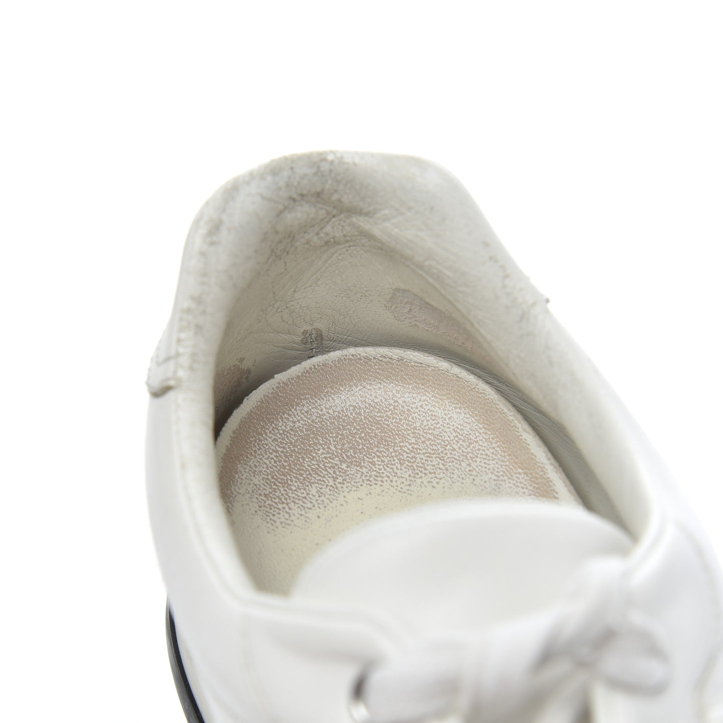 Calfskin Womens Trail Sneakers 39.5 White
