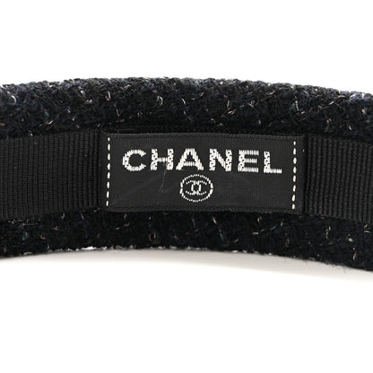 Chanel Tweed Chain Headband Black 4 of 6