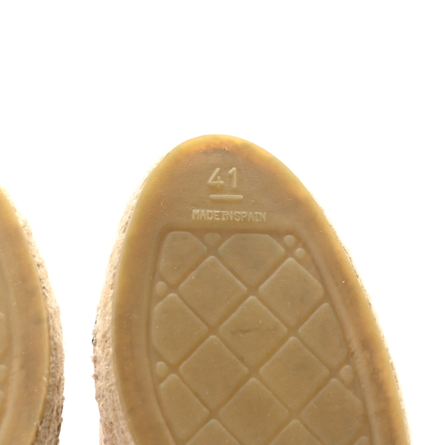 Chanel Lambskin CC Espadrilles 41 Beige Black 13 of 13