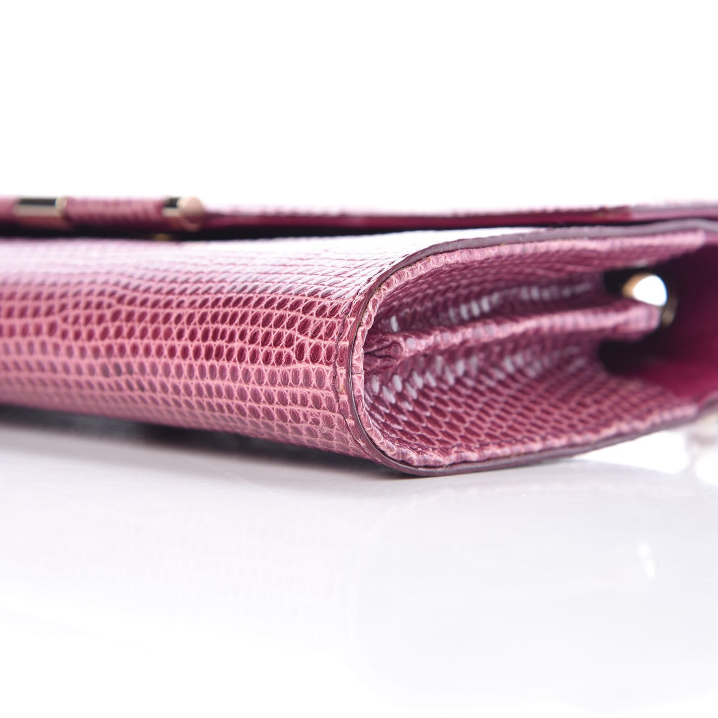 Lizard Evening Clutch Pink