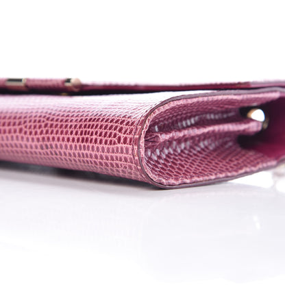 Saint Laurent Lizard Evening Clutch Pink 11 of 11