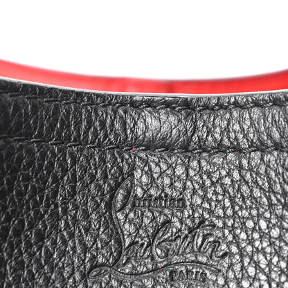 Christian Louboutin Calfskin Spiked Mini Cabarock Shopper Tote Black 6 of 9
