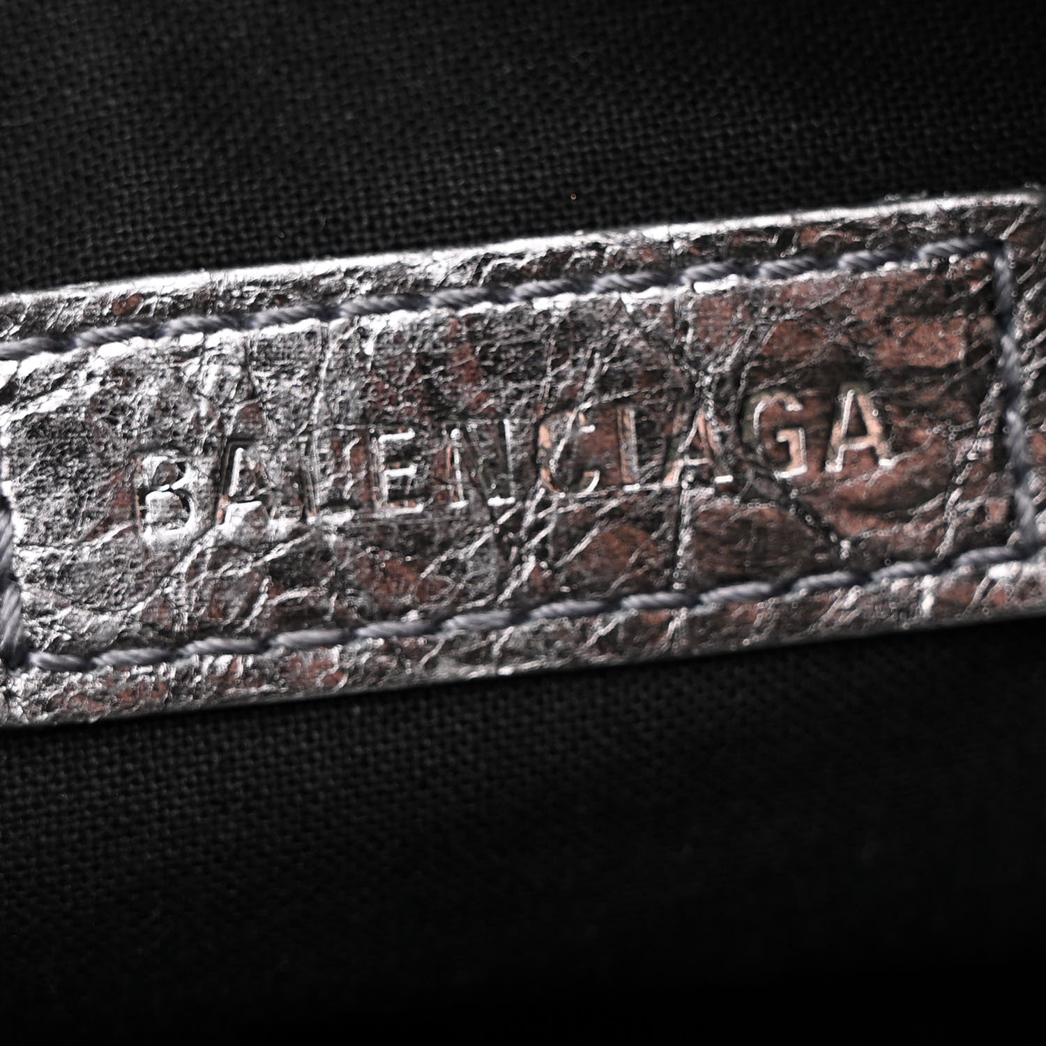 Balenciaga Metallic Agneau Arena Le Cagole Shoulder Bag XS Silver 6 of 11