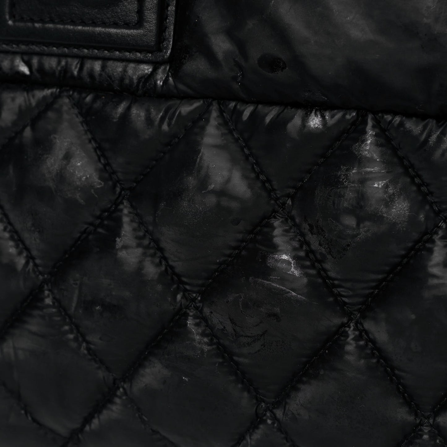 Nylon Coco Cocoon Zipped Tote Black