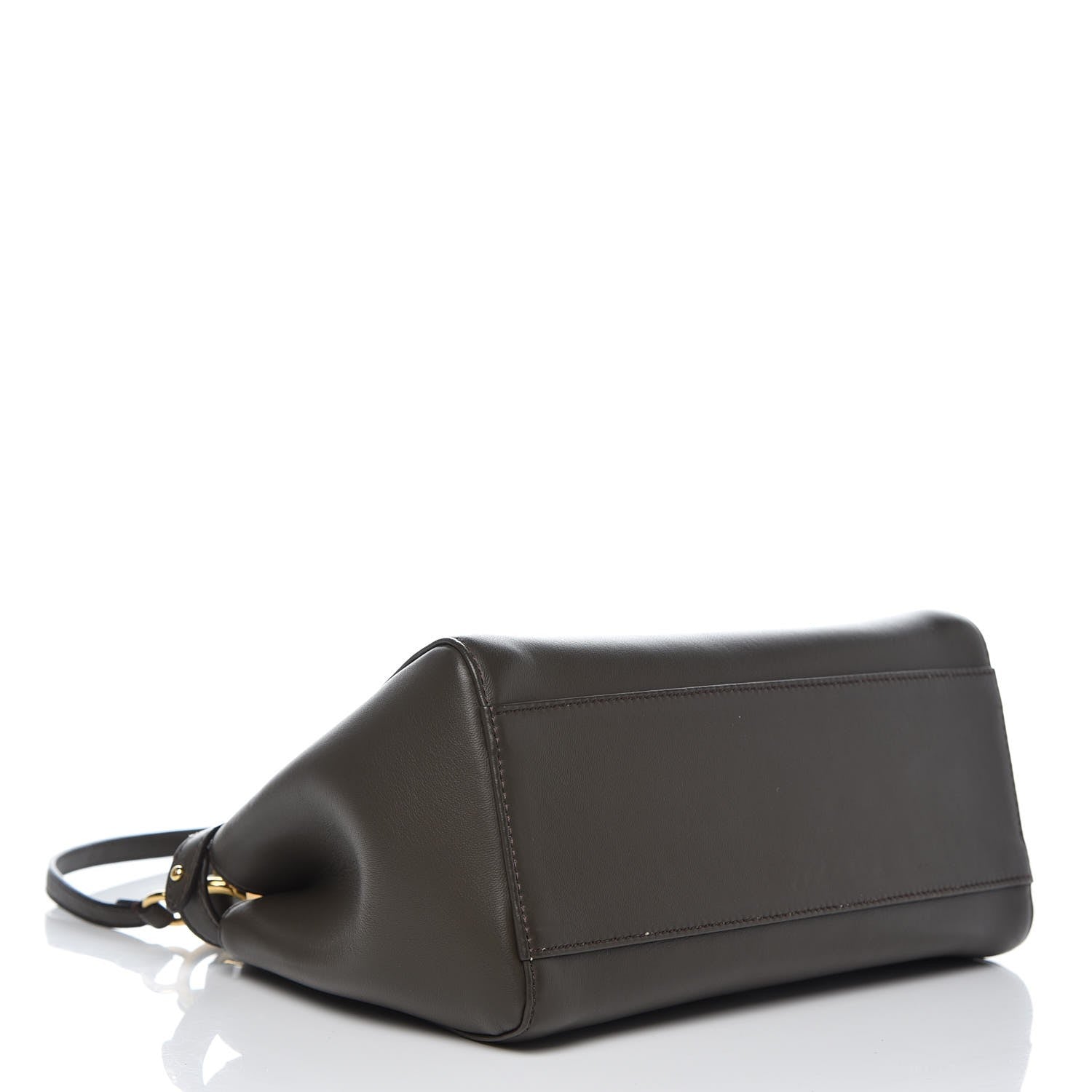 Fendi Nappa Mini Peekaboo Iconic Satchel Carbone 4 of 8