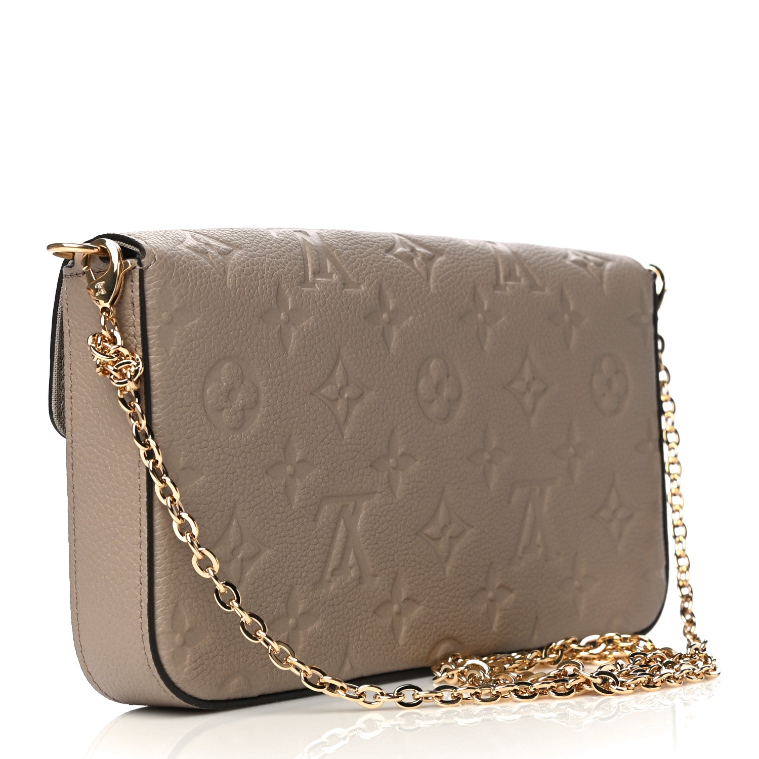 Louis Vuitton Empreinte Pochette Felicie Chain Wallet Tourterelle 2 of 9