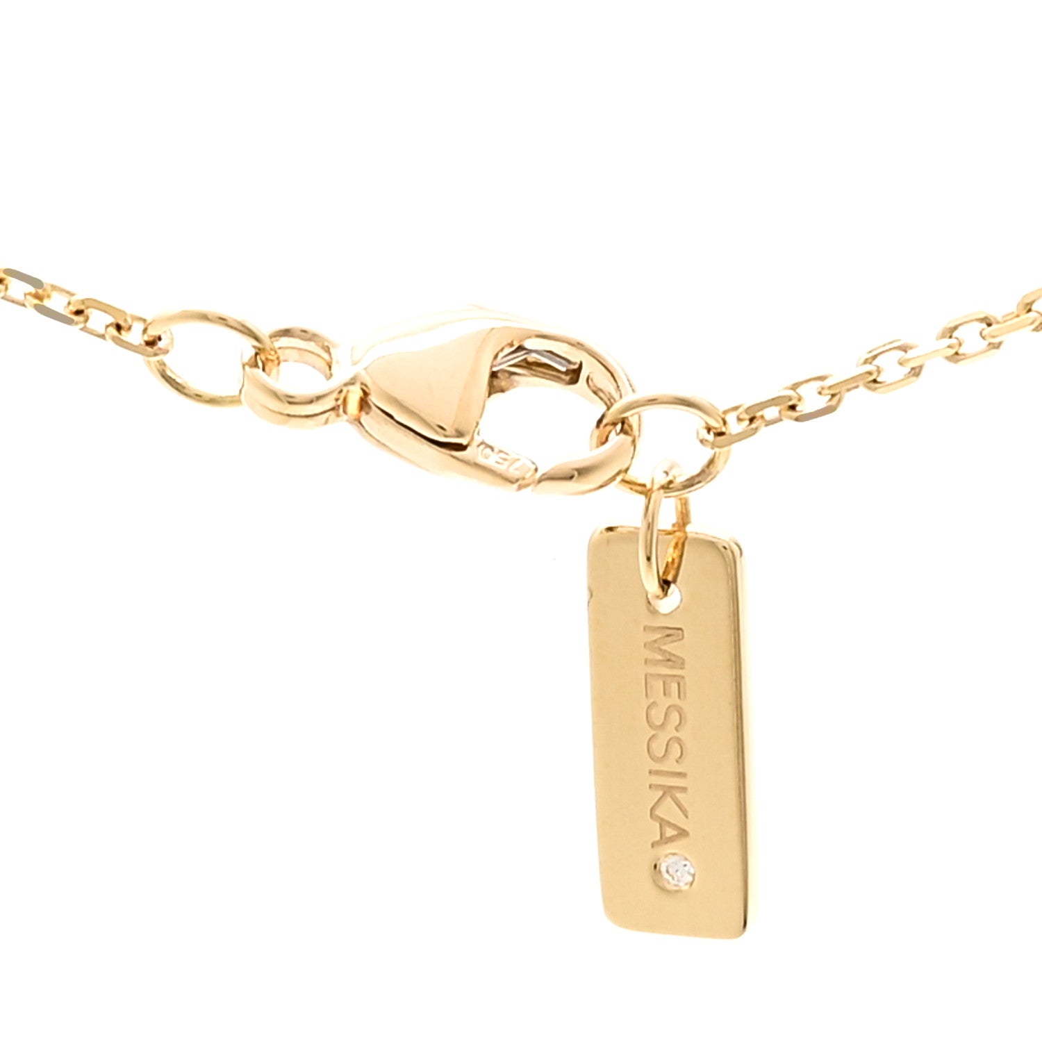 Messika 18K Yellow Gold Diamond Move Uno Pave Necklace 4 of 5