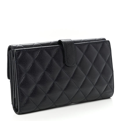 Chanel Caviar Quilted Large Flap Wallet Black 3 of 11