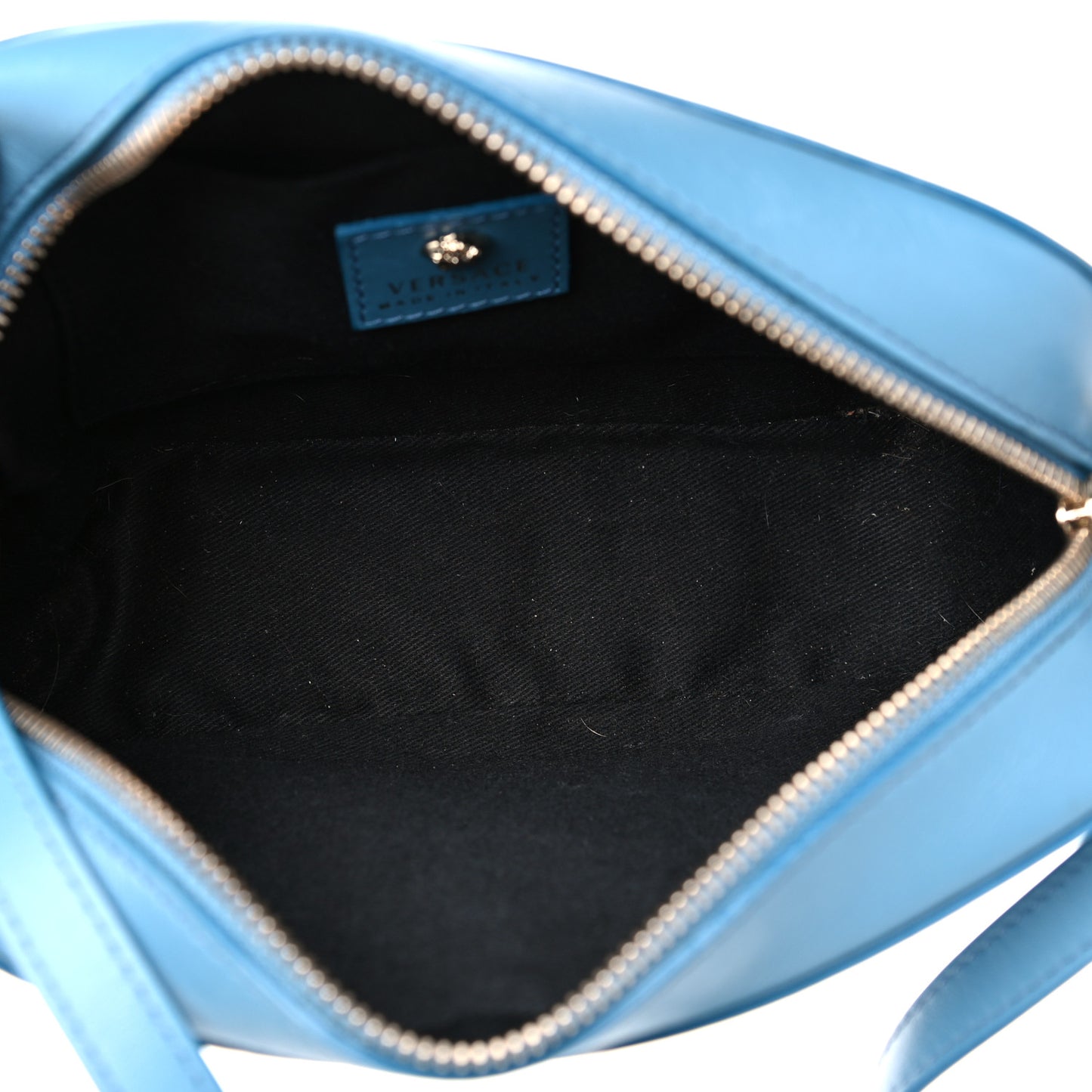 Calfskin Palazzo Medusa Camera Bag Blue