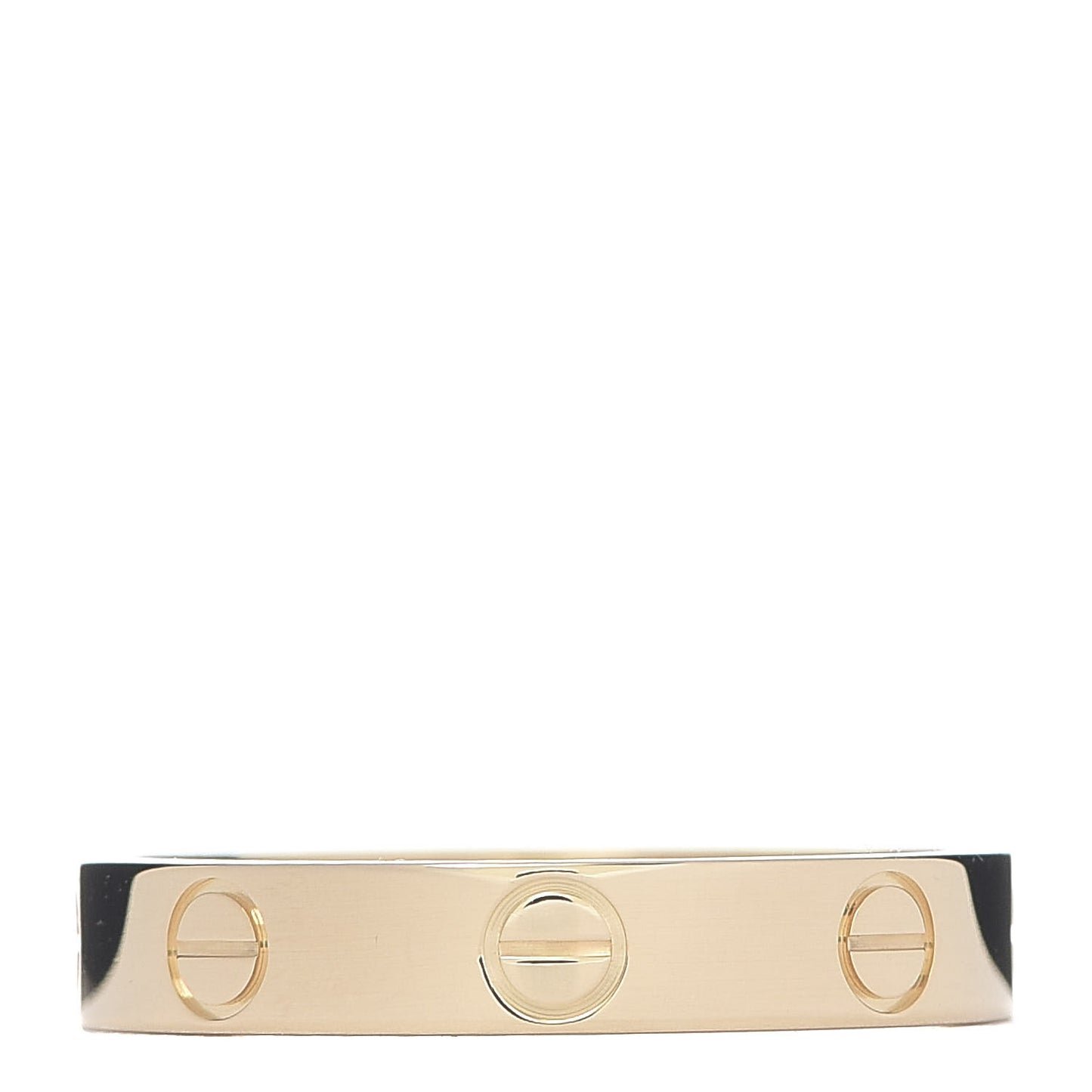 18K Yellow Gold 3.5mm LOVE Wedding Band Ring 55 7.25