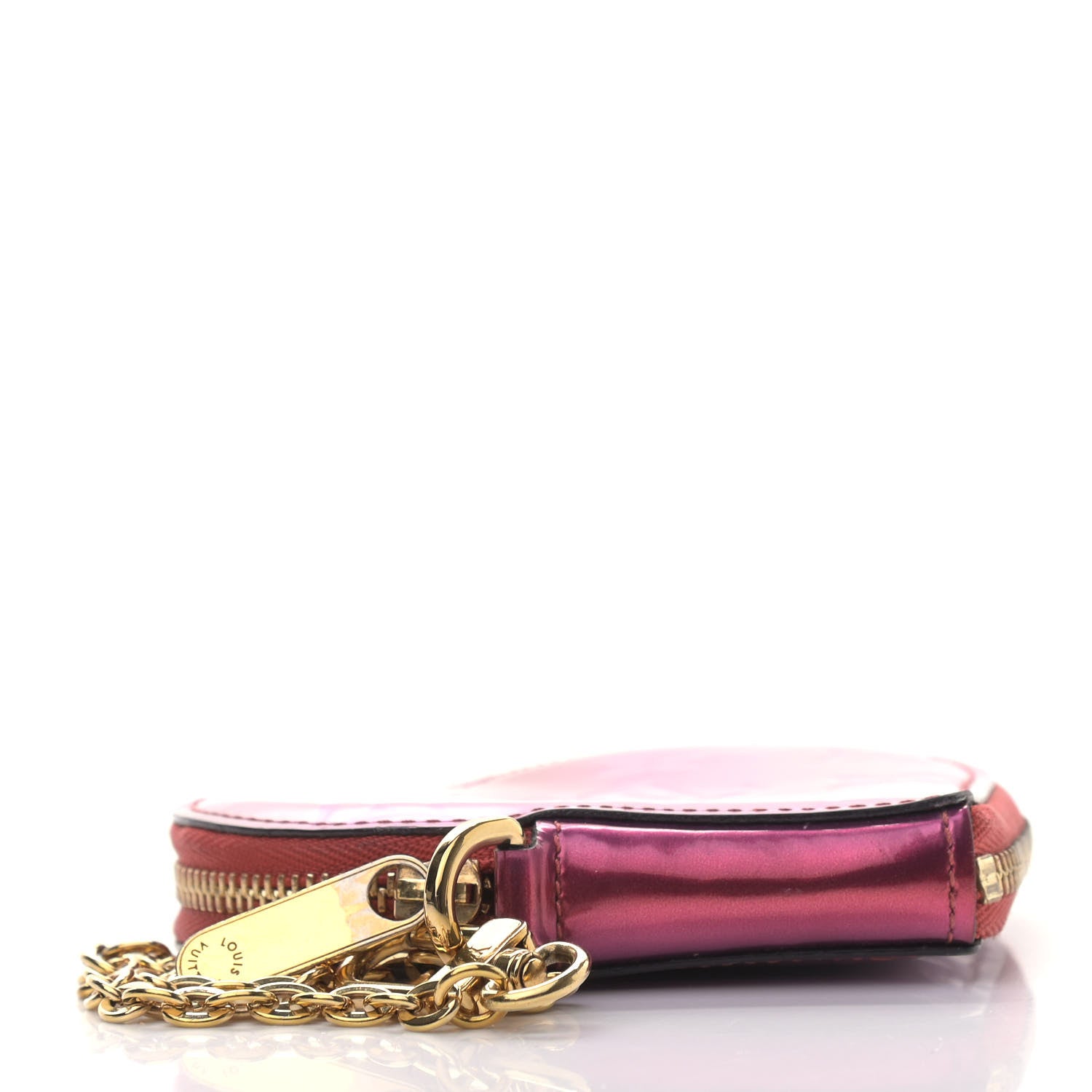 Louis Vuitton Vernis Heart Coin Purse Pink Red 4 of 10