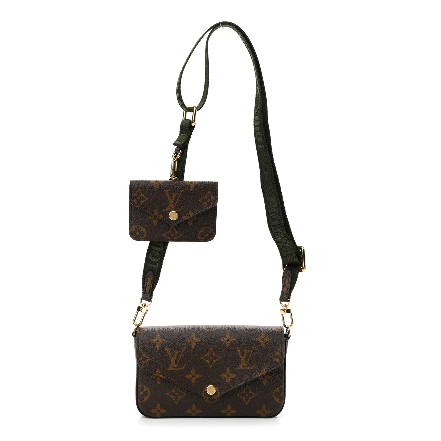 Louis Vuitton Monogram Felicie Strap & Go Kaki 1 of 9