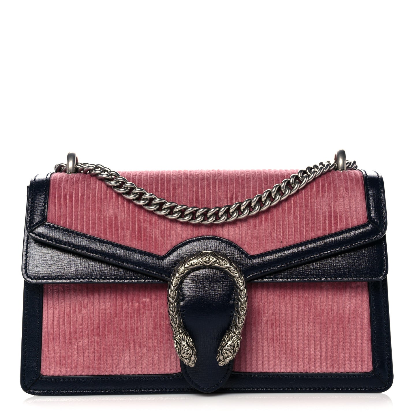 Lanzo Stretch Cord Azalea Calfskin Small Dionysus Shoulder Bag Pink Blue