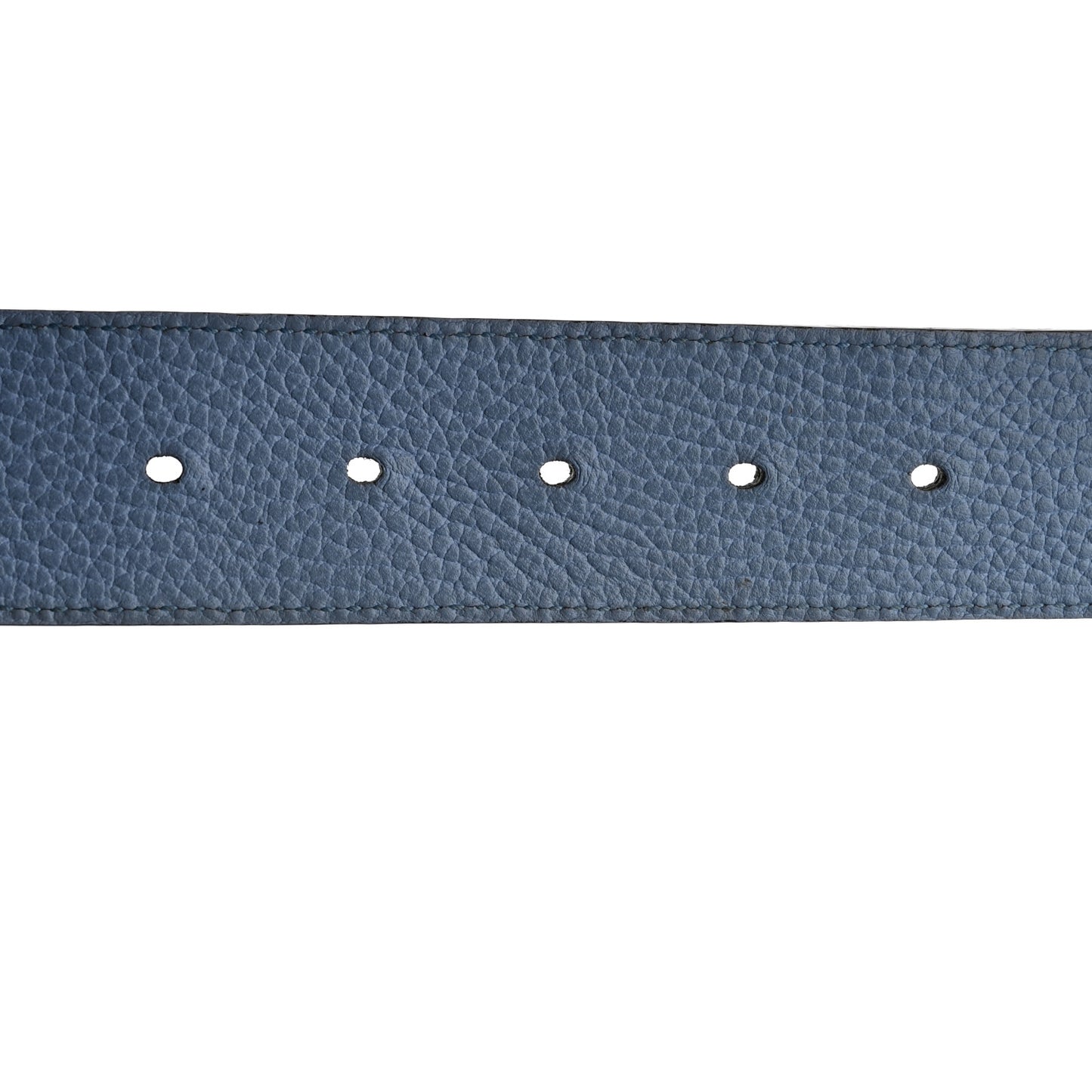 Dollar Calfskin 1973 Reversible Belt 80 32 Black Mineral Blue
