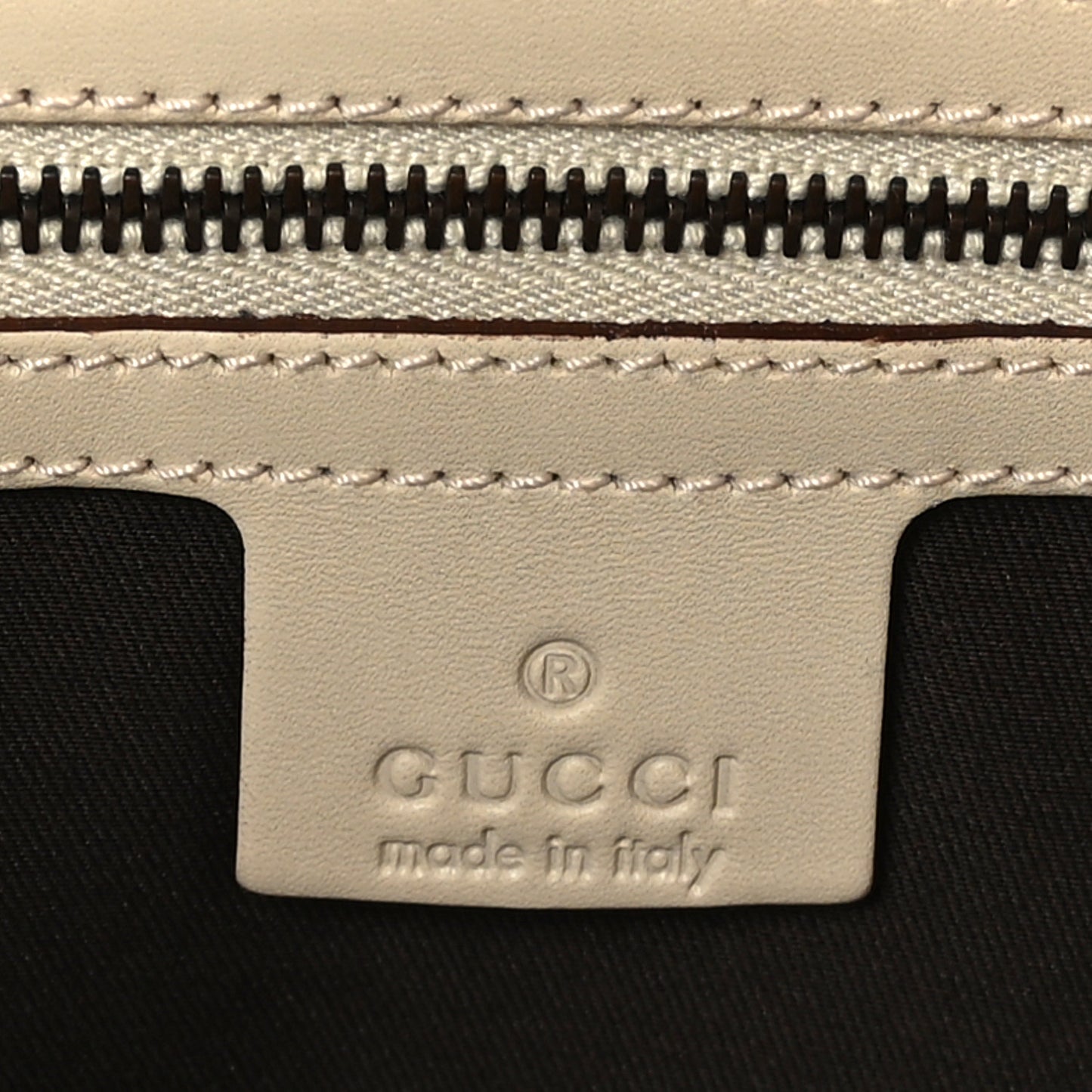 Calfskin GG Monogram Tote Off White