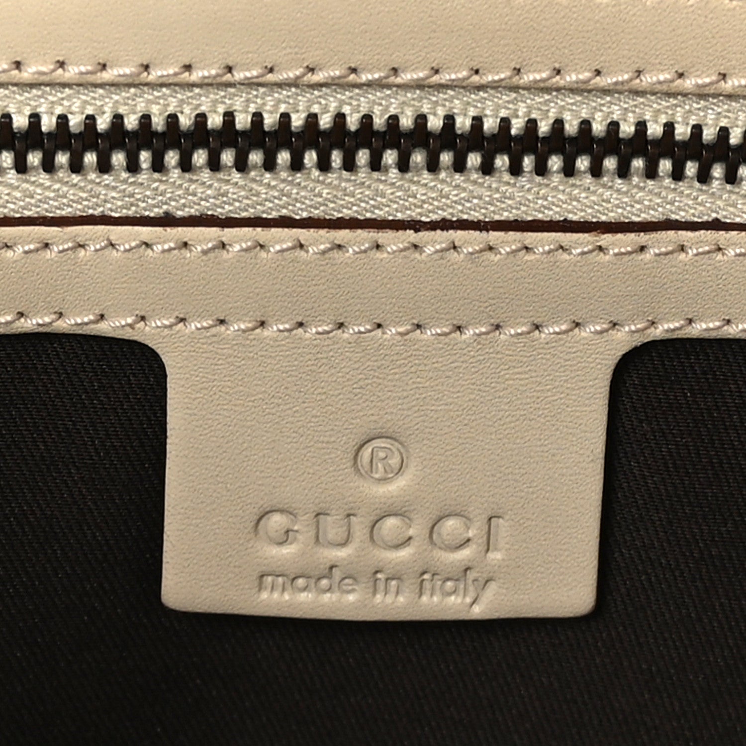 Gucci Calfskin GG Monogram Tote Off White 6 of 9
