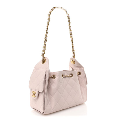 Chanel Caviar Quilted Mini Chanel 25 Handbag Light Pink 3 of 10