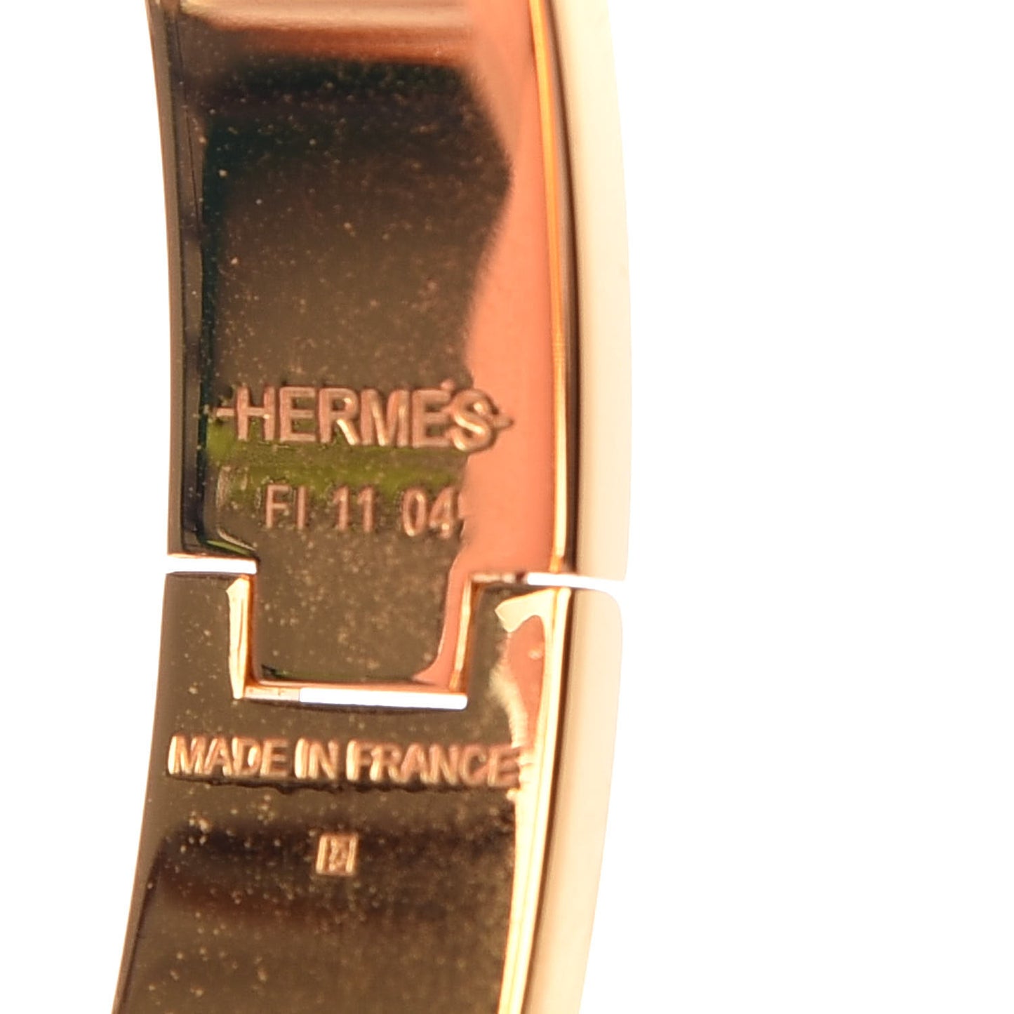 Enamel Narrow Clic Clac H Bracelet PM Orange