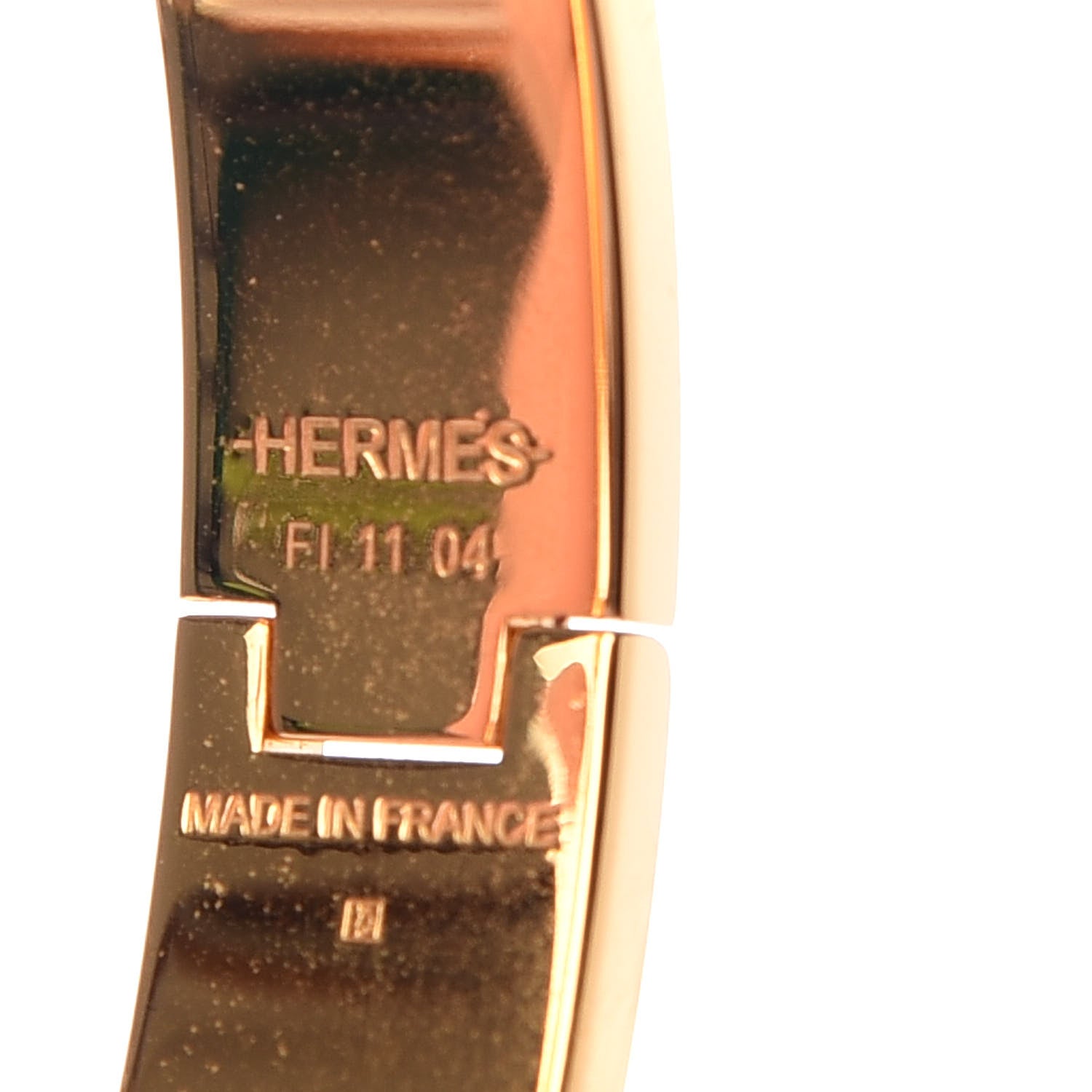 Hermes Enamel Narrow Clic Clac H Bracelet PM Orange 5 of 6