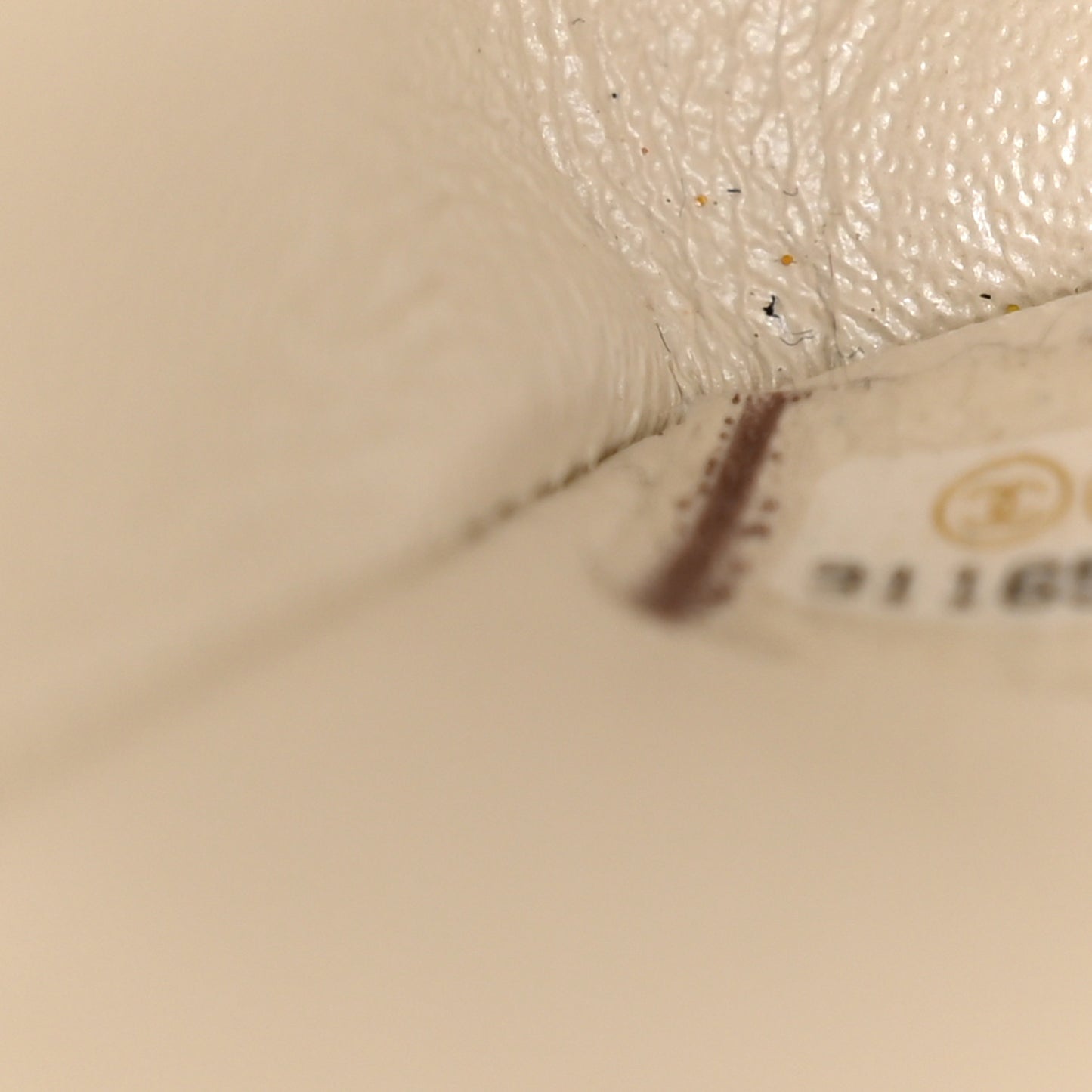 Iridescent Calfskin Quilted Medium Double Flap White