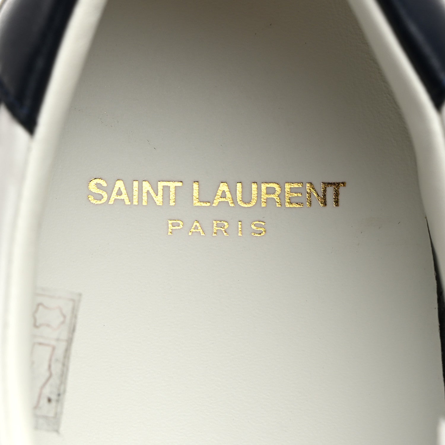 Saint Laurent Calfskin Star Court Sneakers 39 White Navy 6 of 9