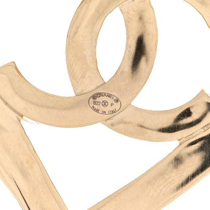 Chanel Metal CC Heart Coco In Love Brooch Gold 4 of 5